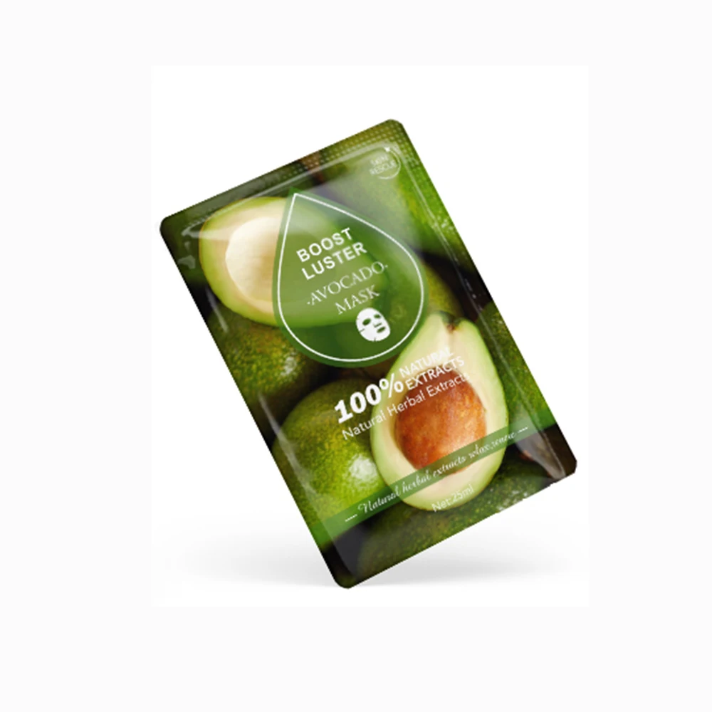 

Wholesale Organic Replenishing Avocado Vitamin E Anti Wrinkle Facial Mask Sheets