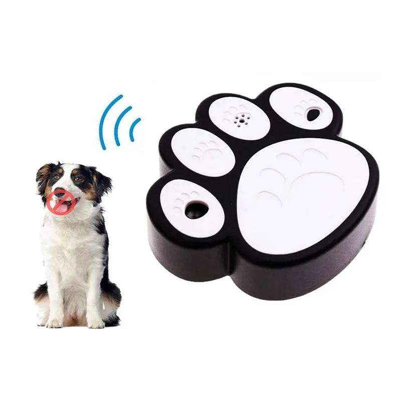 

Ultrasonic pet training products for dog collar anti bark control no barking device dog repeller sonic bark deterrents, Black+white