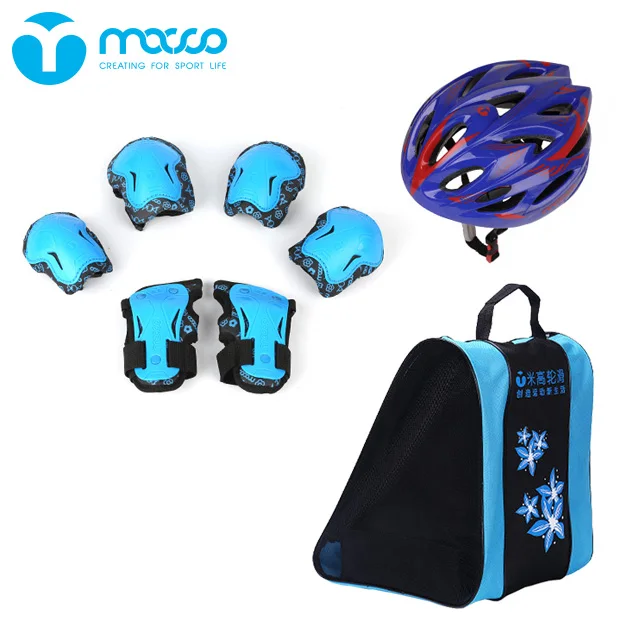 

Children's K8 helmet + K7 protective gear + roller skating triangle bag set