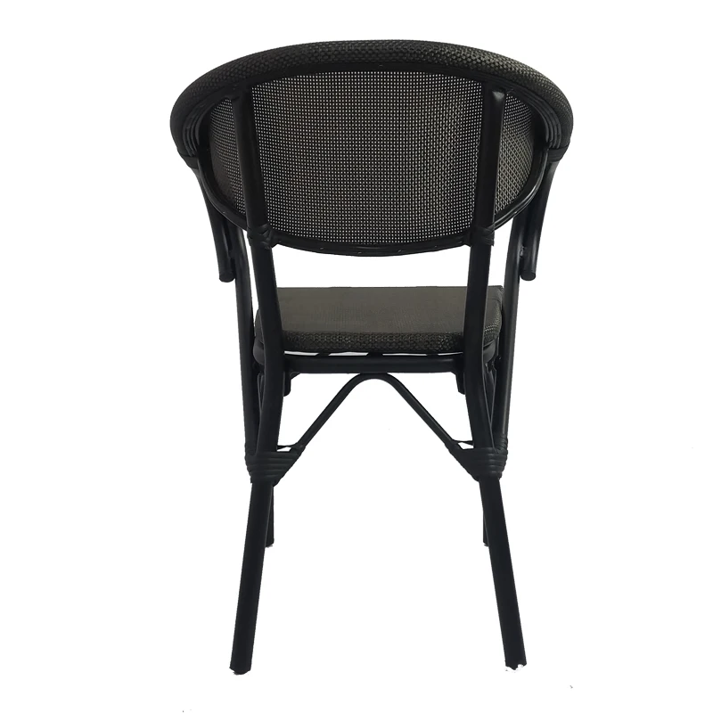 High welcome outdoor aluminum fabric patio garden dining cafe restaurant bistro chair.jpg