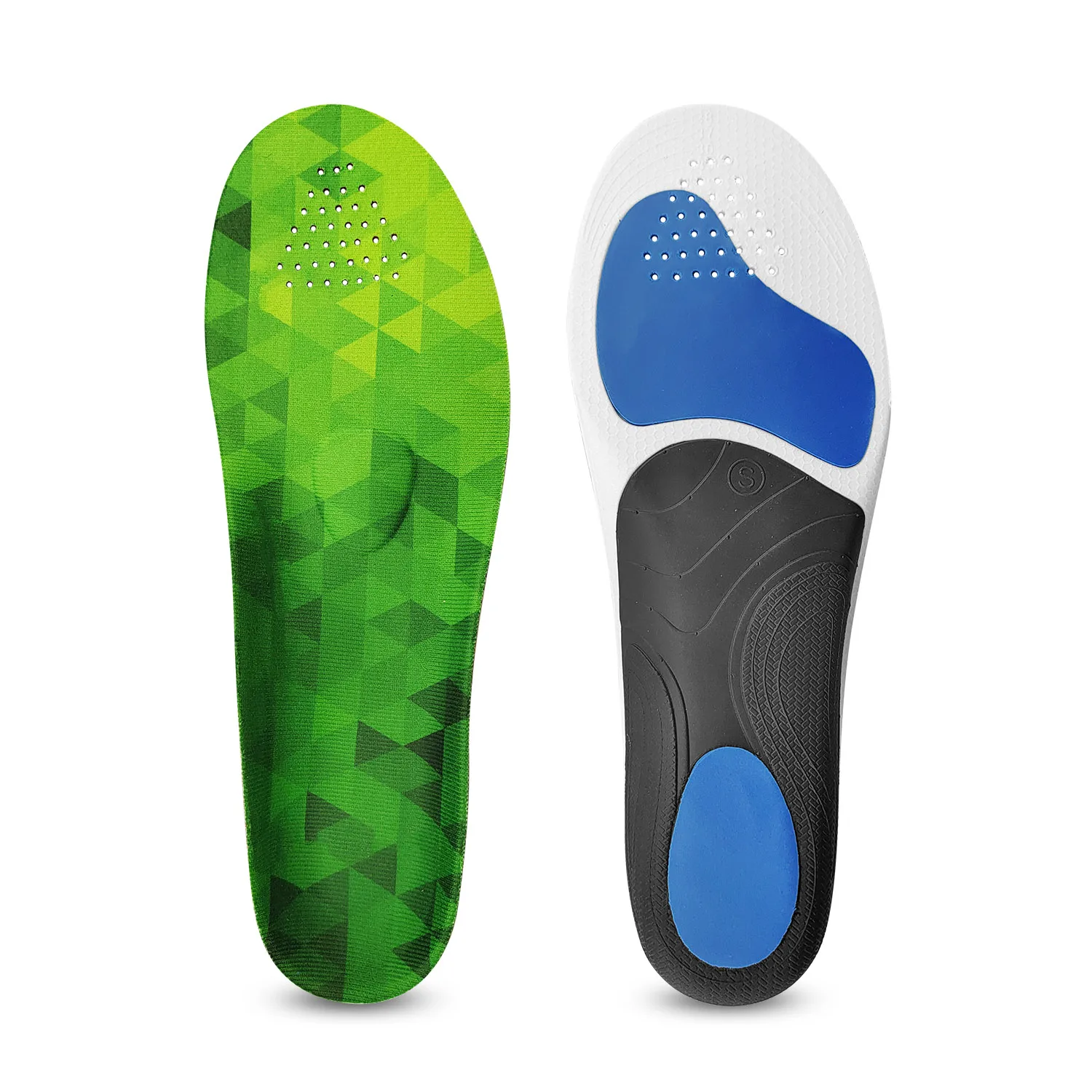 2020 现代设计健康 pu 乳胶泡沫正交足部运动鞋底鞋垫平底鞋批发