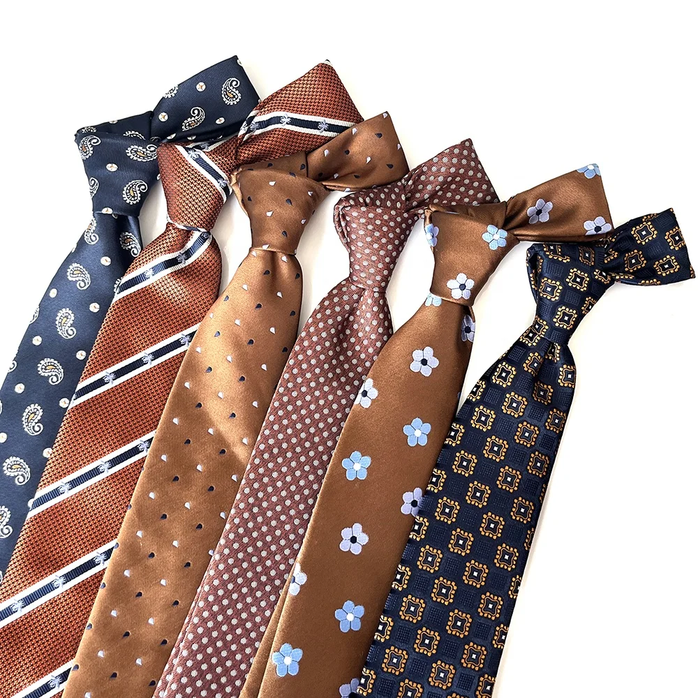 

Wholesale Fashion Design Cheap Neckties Neat Multi Color Polyester Ties Custom for Men Business