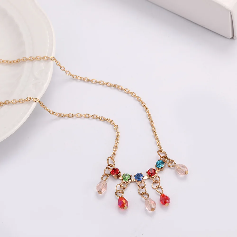 Korean fashion color necklace