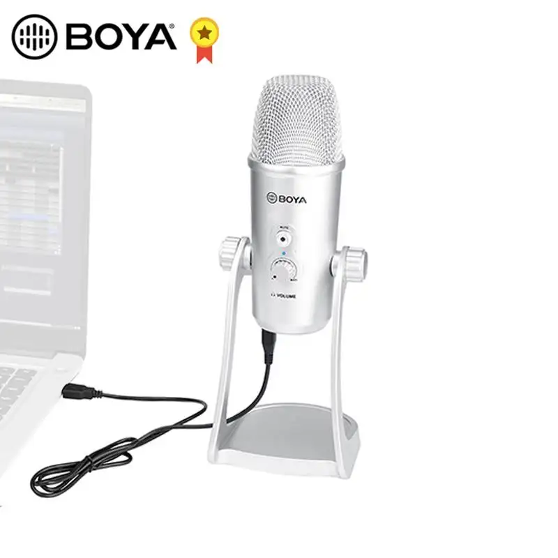 

BOYA BY-PM700PS USB Microphone Stereo Condenser PC Mic for Vocals Podcast Interview Instrument Windows Computer mobile Recording
