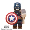 WM661 Super hero legoes The Endgame Captain America mini action figures Iron mini man Building Blocks assembly Block men