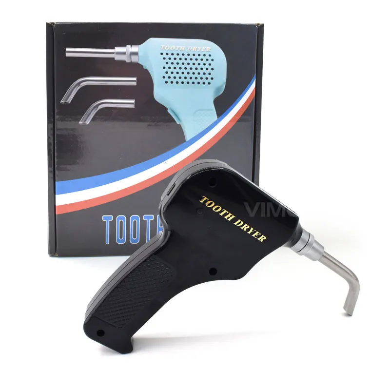Dental Tooth Dryer Black Electric Oral Orthodontics Drying Machine Cool Wind Blow Dryer Instruments