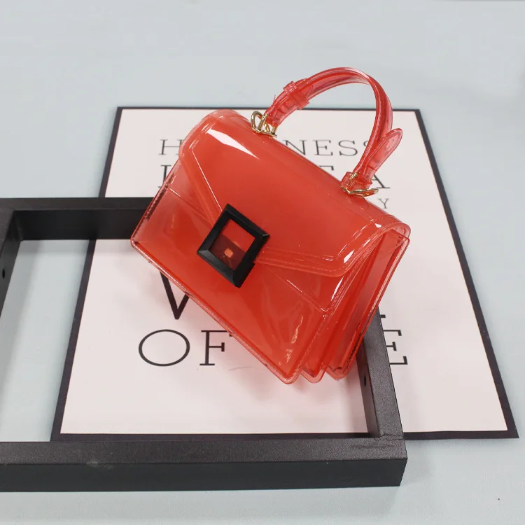 

Fast shipping high quality clear women jelly purses crossbody handbags for women, 8colors