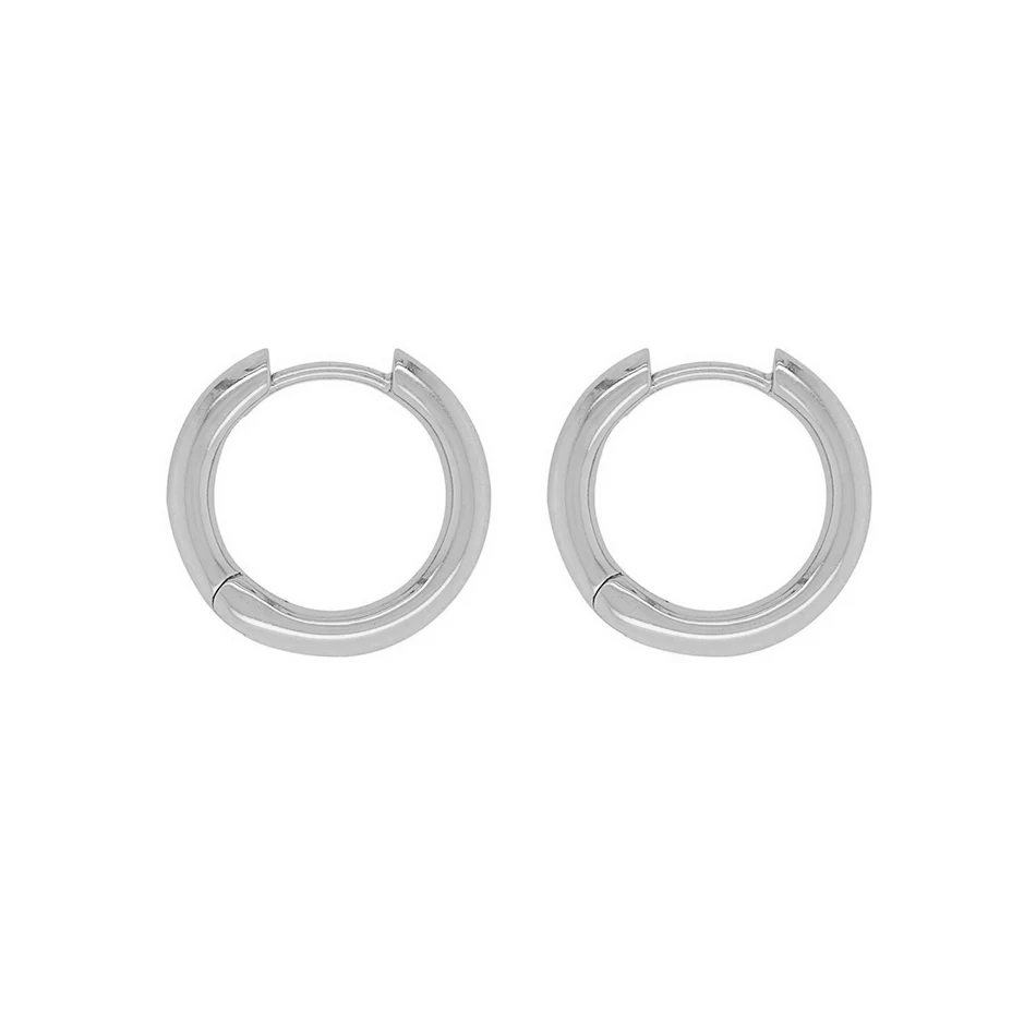 

wholesale earrings supplies 925 sterling silver fashion 18k gold plated minimal conch clicker hoop earrings