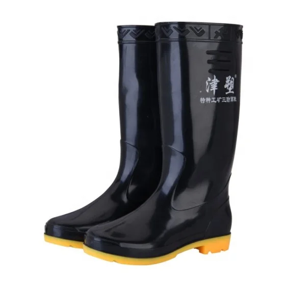 

Wholesale Low Price Men Cheap Basic PVC Safety Shoe For Working And General Household Mud Rain Boots