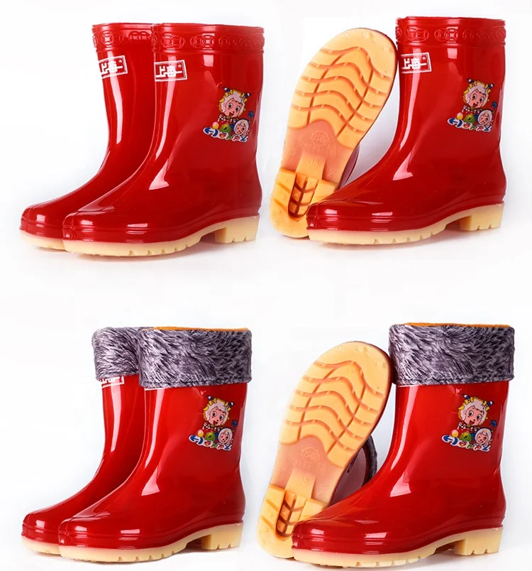 

Cheap Garden Shoes Waterproof Customized Glitter PVC Children Baby Rain Boots Kids, Yellowish brown/ green/oem