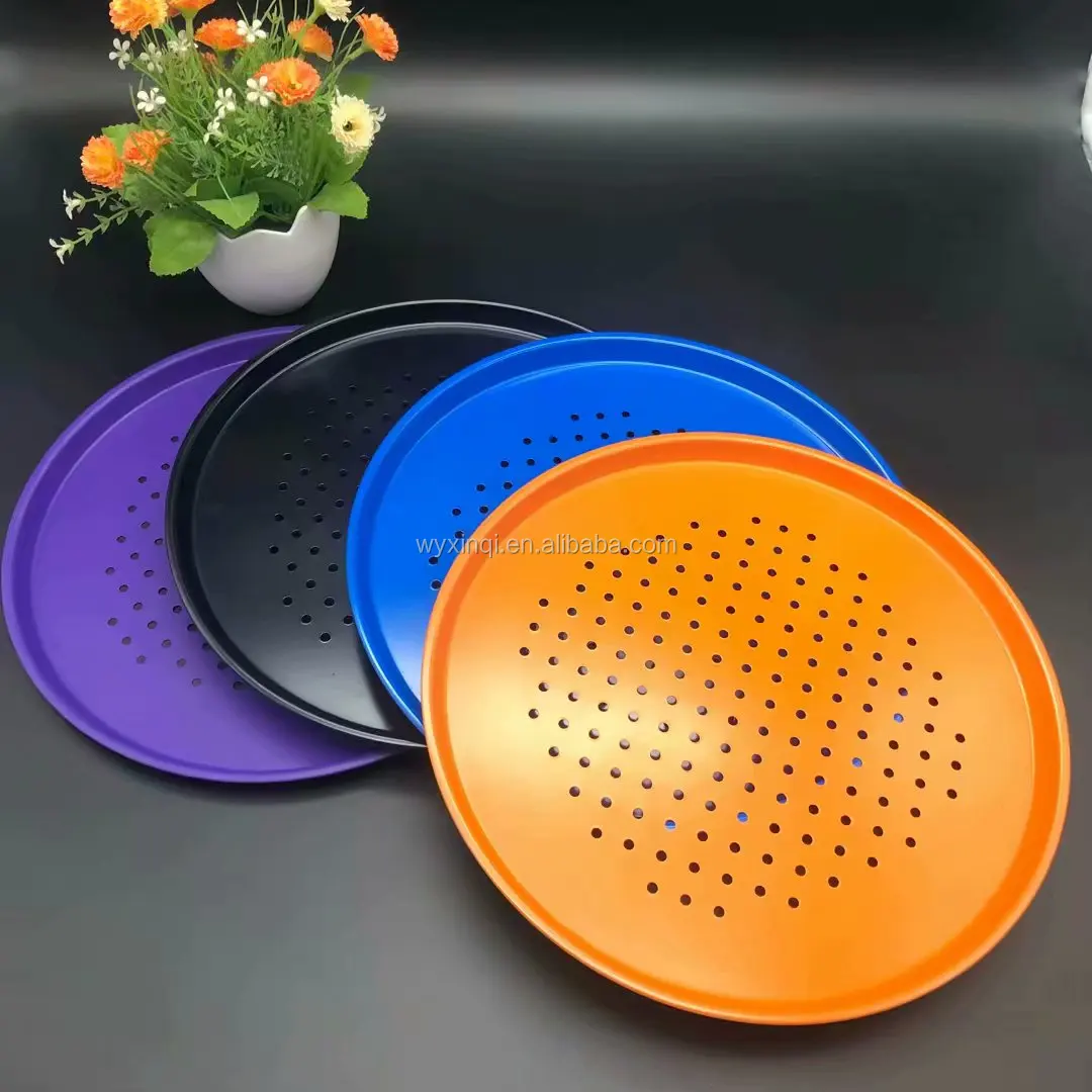 
factory supply hot sale baking tool non stick coating carbon steel perforated baking tray 