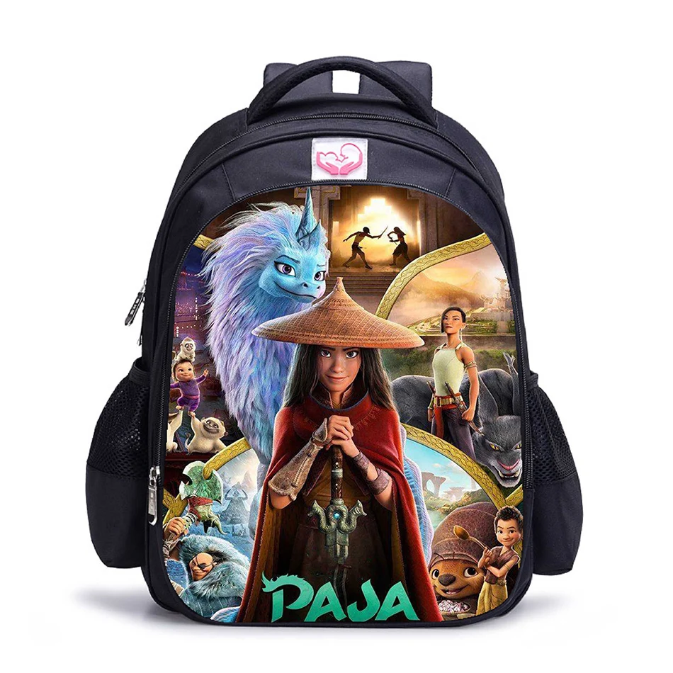 

Children Schoolbag Raya Backpacks Girls Boys Cartoon Print Backpacks, Picture show