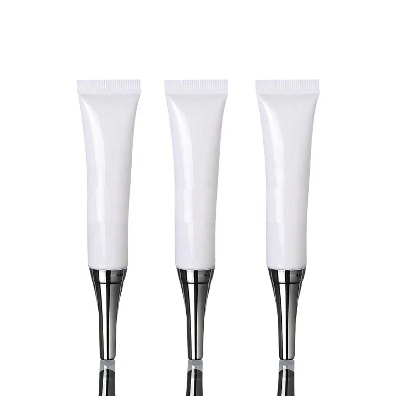 

luxury white plastic tube packaging 15ml squeeze tube for eye cream tube