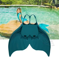 

Evlikes Adjustable Silicon Mermaid Fin Cool Kids Flippers for Swimming Training Girl Boys Kids Mono fin