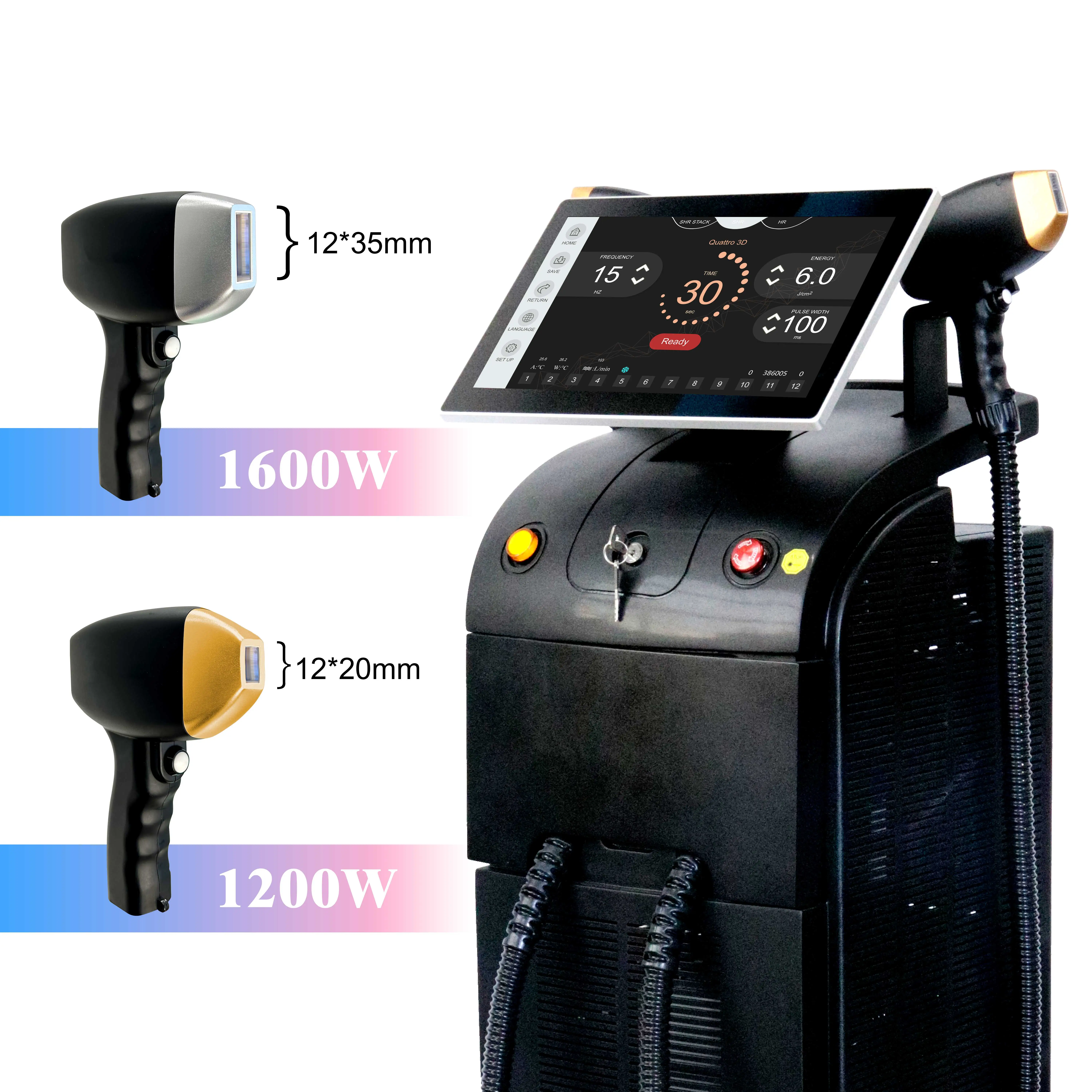 

800USD depilation Weifang KM 2400W Titanium diode laser hair removal machine/755 808 1064 Italy beauty salon equipment for sales