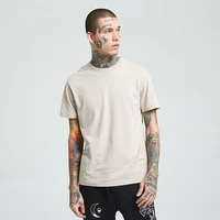 

factory wholesale mens tshirts 100% cotton mens tshirts dry fit T-shirt grey solid color casual wear O neck tee