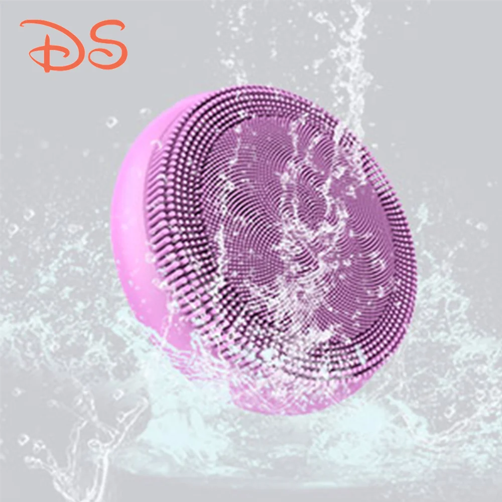 

2021 New Wholesale Customized Beauty Care Face Cleansing Brush Face Massager Silicone Electric Ultrasonic Facial Brush