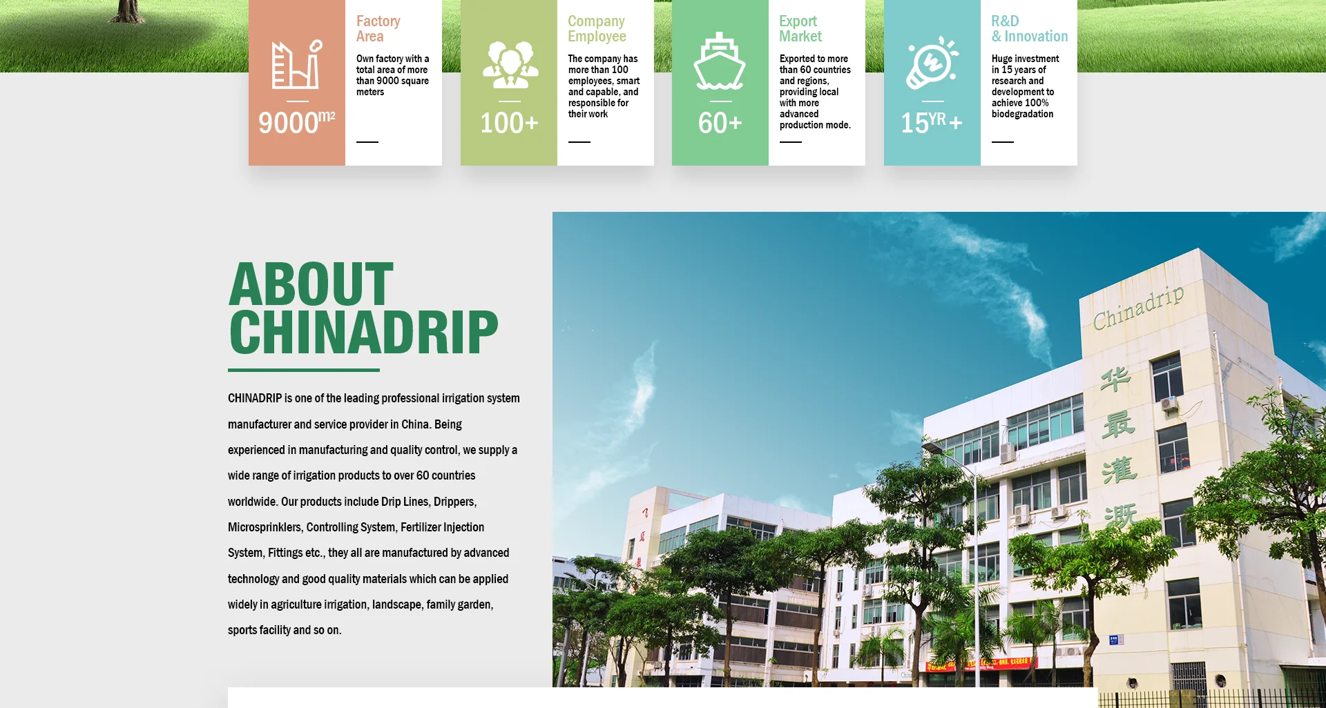 Chinadrip Irrigation Equipment (xiamen) Co., Ltd. Drip Line and