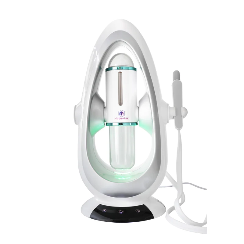 

Portable Household Small Bubbles Machine Beauty Instrument Vacuum Suction Multi-function Beauty Equipment Acceptable 5.5W, White/green