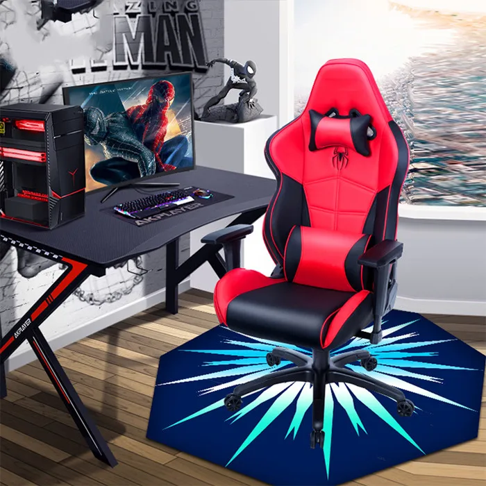 Tigerwings Heated Office standing E-Sport Gaming Desk Chair rubber Floor Mat,Non-slip gaming floor mat