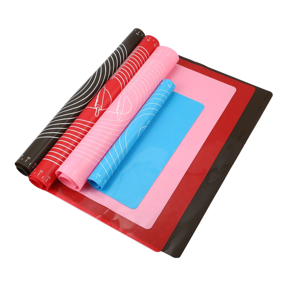 

Thicken Silicone Kneading Dough Mat Scale Non-Stick Kitchen Baking Tool Cake Board Large Soft High Temperature Rolling Dough Pad