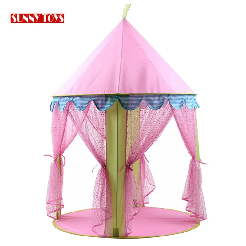
outdoor indoor folding play house castle tent princess girl tent house for big kid  (1600119574049)