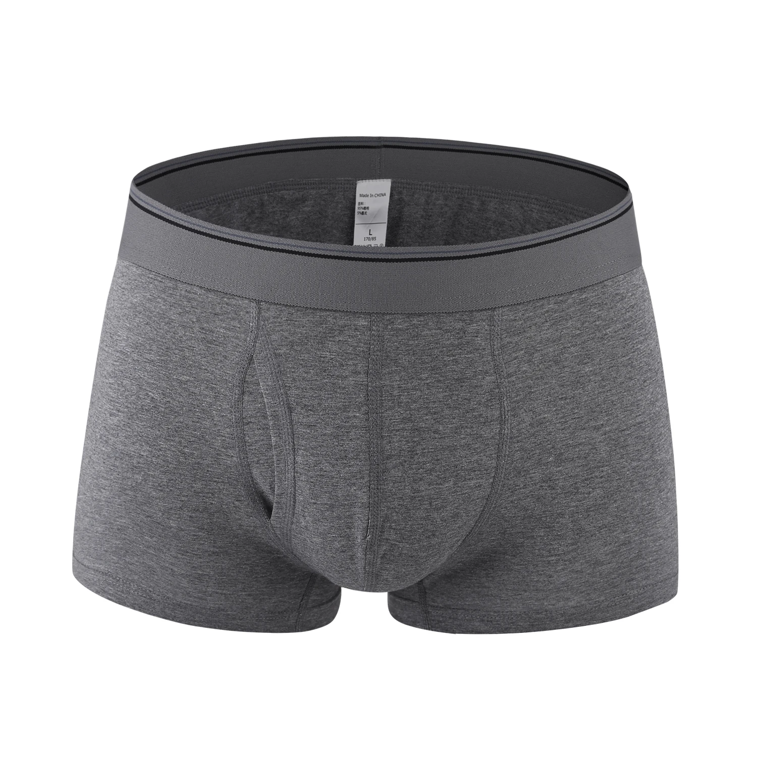 

Nylon Elastic Band Soft Cotton Men Trunks Boxer Brief Underwear