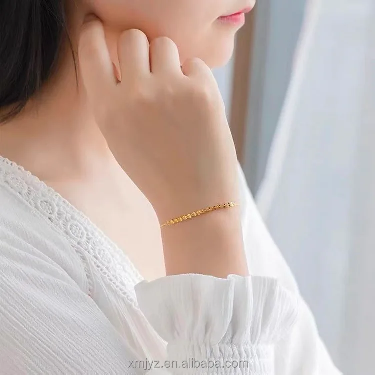 

Certified 18K Gold Bracelet Half Phoenix Tail Bracelet AU750 Color Gold Adjustable Female Elegant Jewelry Phoenix Tail Chain