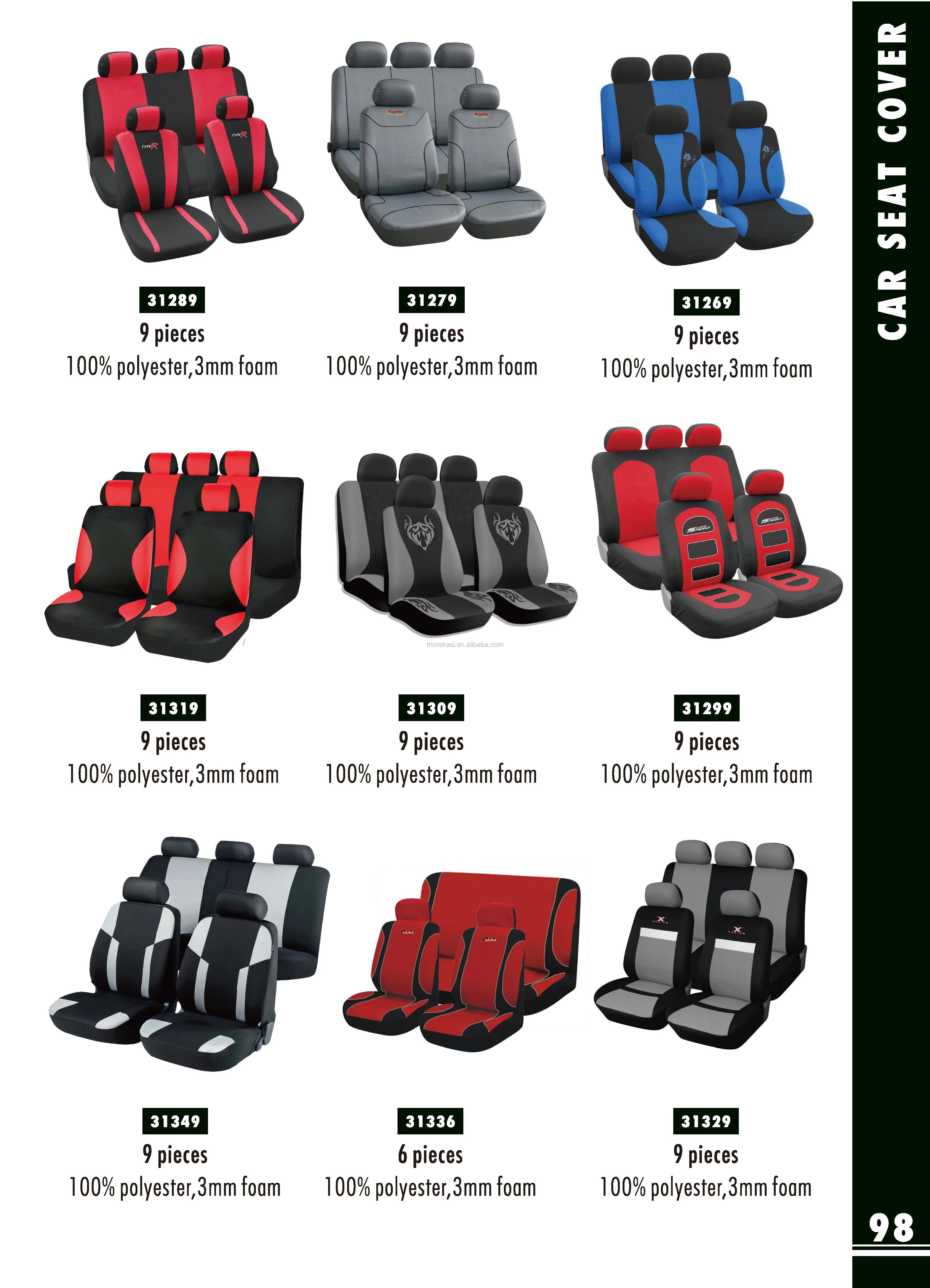 High Quality polyester leather car seat cover