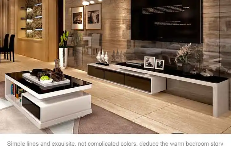 coffee table  and TV stand  set modern style  still glass  L001