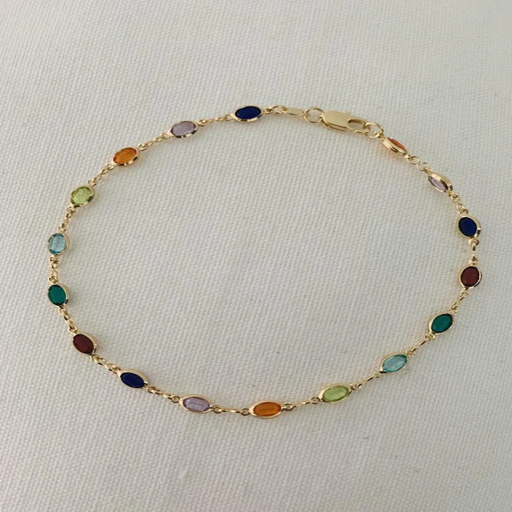 

colorful gold plated agate bracelet wholesale