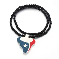 

manufacturer custom Diy NFL pendant nhl usa basketball teams wood necklace