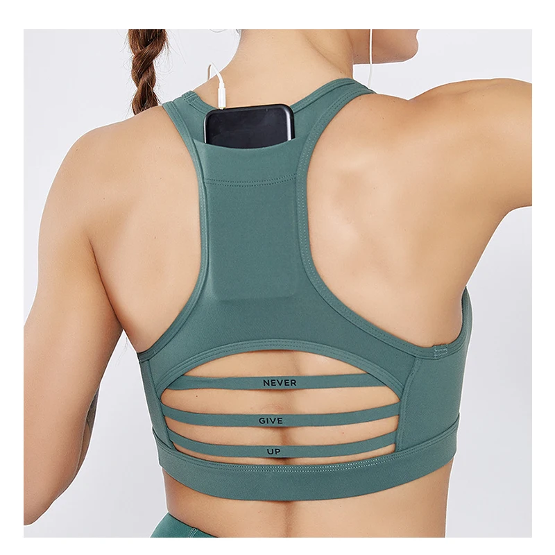 

High demand products beautifully gym breathable thin tree sports bra set