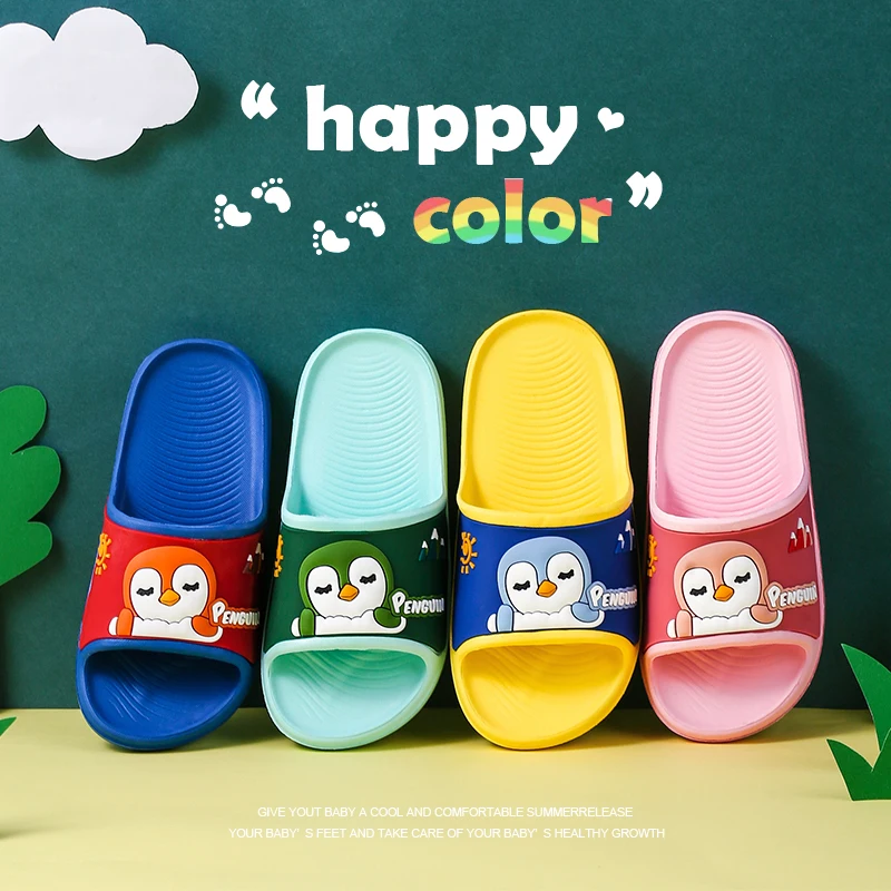 

Factory Price Cheapest For Kids Waterproof Summer Indoor Cute Slides Children Soft Slippers, Pink/blue/green/yellow
