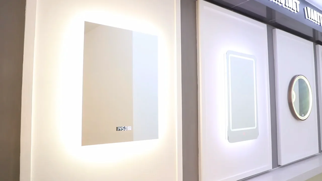 Ld Customized Wall Mounted Glass Wifi Magic Mirror Touch Screen Dimmer