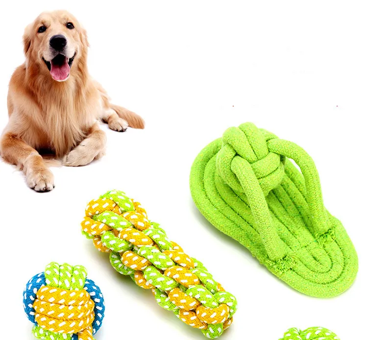 

Wholesale Cotton Rope Durable Anti Bite Interactive 8pcs Dog Rope Toy