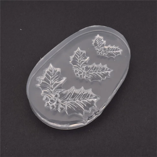 

Crystal Transparent Leaf Cake Decoration Chocolate Forming Mold Kitchen Accessories, As show