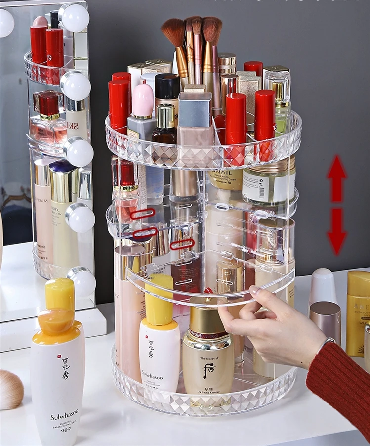 360 Degree Rotating Rotation Professional Large Transparent Diy Clear