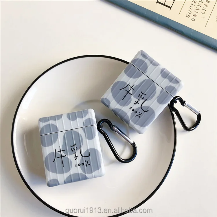 

Newly arrived heat transfer printing Cute color animal pattern shock drop earphone protective cover for airpod 1/2 pro