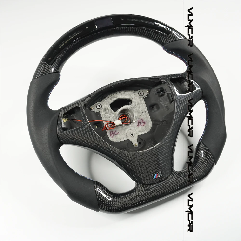 

Carbon fiber steering wheel for BMW 3 series M3/E90/E92/E93 /All BMW models can be customized, Blue