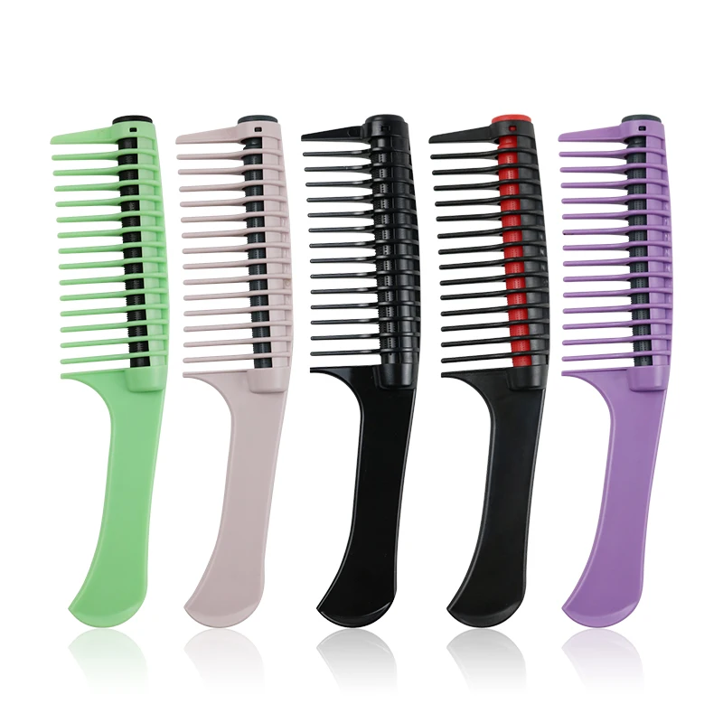 

MJ Hair Roller Comb Styling Straight Curly Wet Dye hair styling Wax Oil Hair, Black