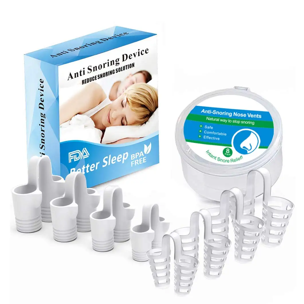 8-pack Anti Snoring Devices For Nose Snore Stopper Prevent Snoring ...