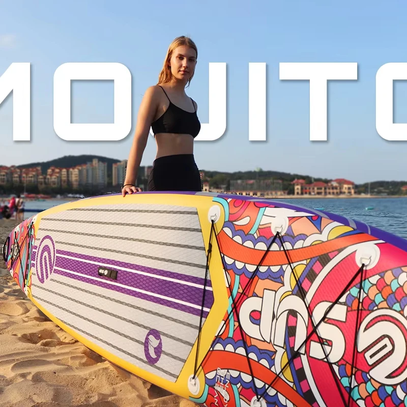 Custom Women's Stand-Up Paddle Board for Yoga & Waterplay Surfing Longboard Deck Drop Shipping