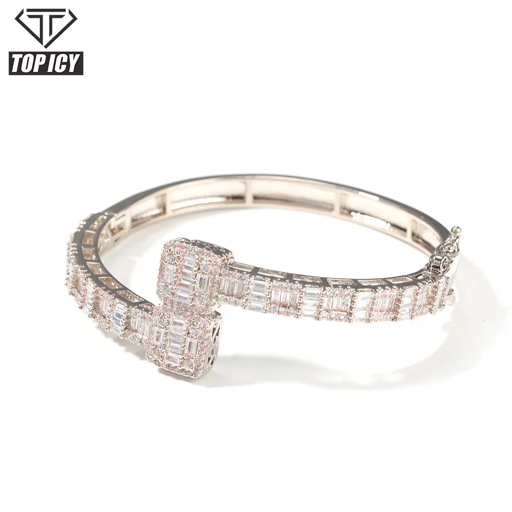 

Fashion American Gold Plated Tennis Bangles Cubic Zircon Full Crystal Bracelet Women, Gold /silver/ rose gold