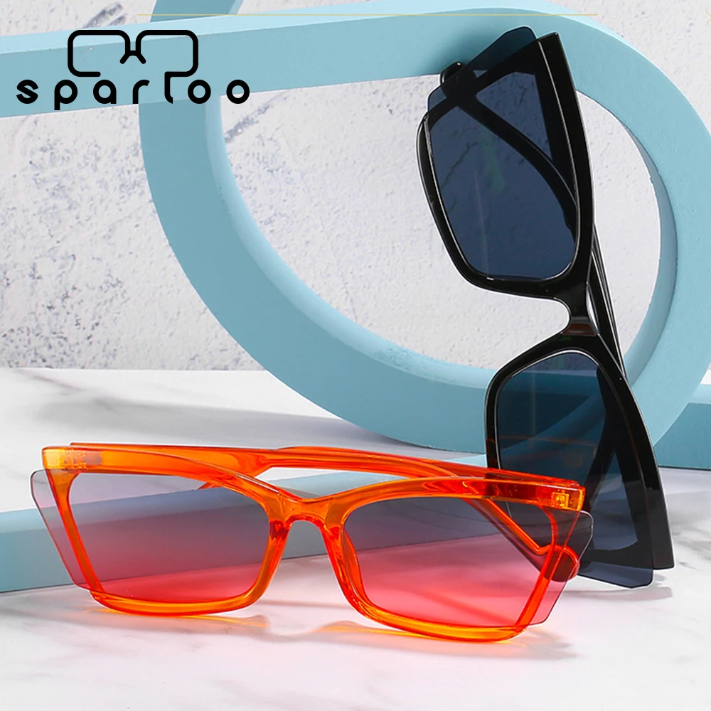 

Sparloo 1131 PC Lens Orange Frameless Futuristic Sunglasses Fashion for Women and Men
