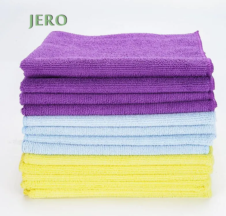 

Thick 40*40 cm microfiber cleaning cloth car wash car microfiber cleaning cloth, Yellow,purple,blue