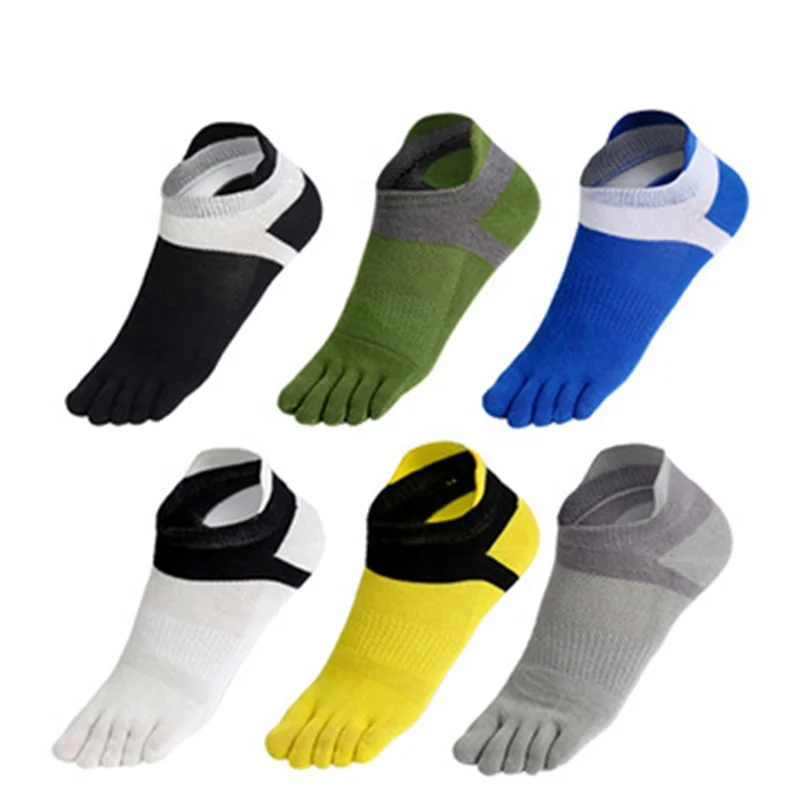 

Hot Selling Custom Toe Socks Breathable Anti Foul Sweat Absorbent Five Finger Toe Socks Outdoor Sport Men Socks, Picture shows
