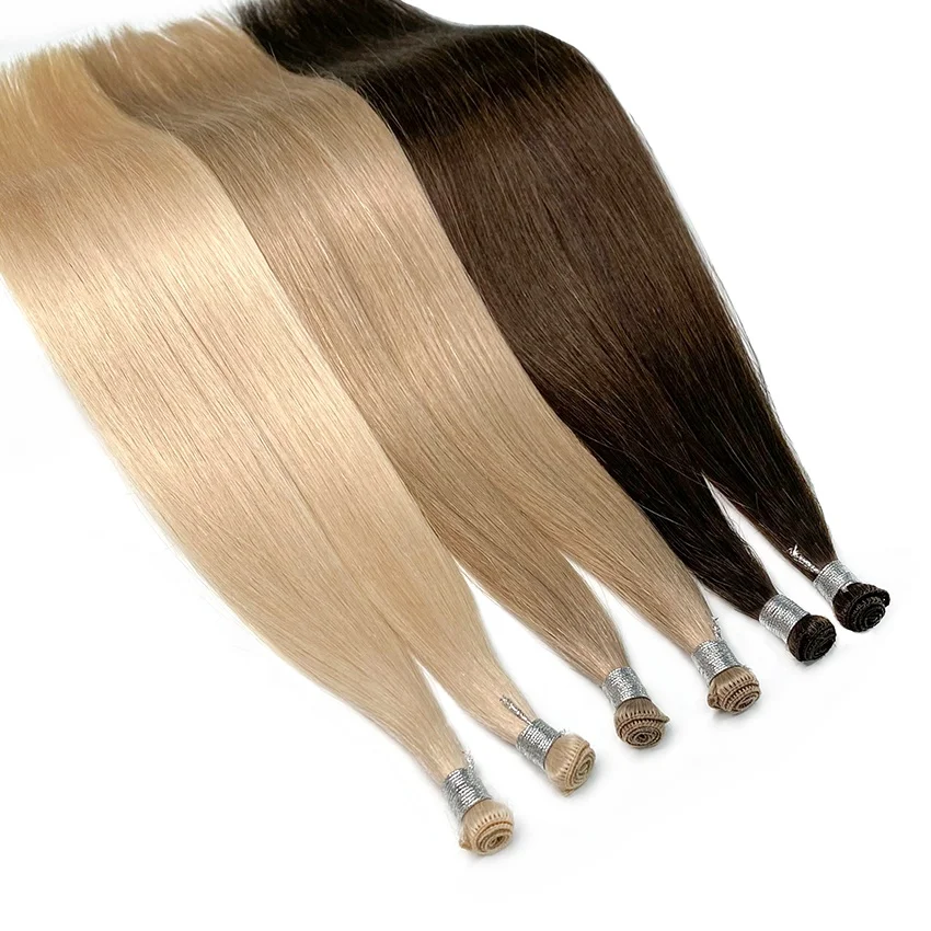 

Russian Hair Extensions Handtied Weft Human Hair Extensions