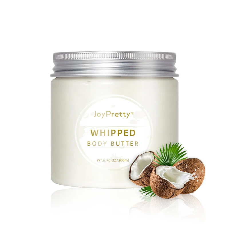 

Wholesale Private Label Organic Natural Coconut Non-greasy Whipped Body Butter Cream, White