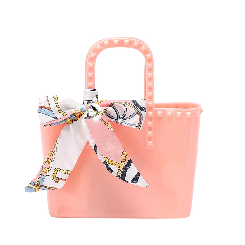 

Fashion Wholesale Jelly Kid Purses and Handbags Cute Mini Women Tote PVC Beach Candy Colors Crossbody Single Shoulder bag, 13 colors available